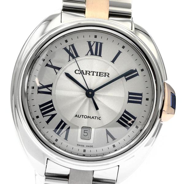 カルティエ CARTIER W2CL0002 クレ ドゥ カルティエ 40ｍｍ K18PGコンビ 自動巻き メンズ 美品 _889112 Cartier（カルティエ） CARTIER W2CL0002 クレ ドゥ 40mm K18PG