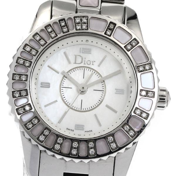 クリスチャンディオール Christian Dior CD112111 クリスタル ダイヤ クォーツ レディース 良品 _860900【ev15】 楽天市場】クリスチャンディオール Christian Dior CD112111