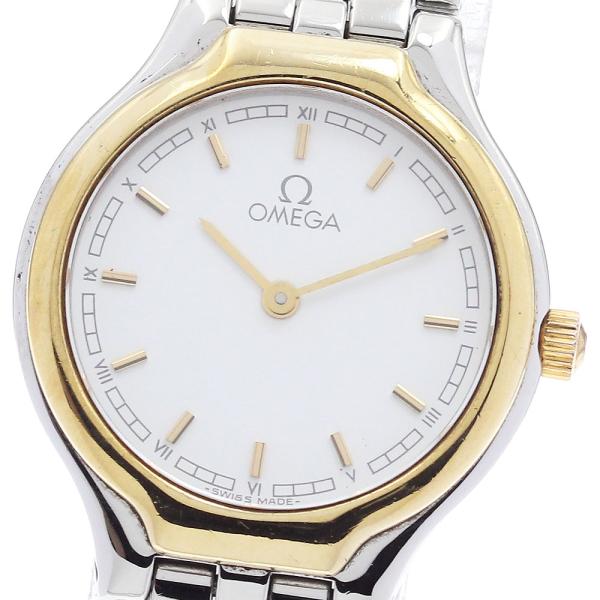 オメガ OMEGA デビル YGベゼル クォーツ レディース _953481 オメガ OMEGA デビル YGベゼル クォーツ レディース _953481 - メルカリ