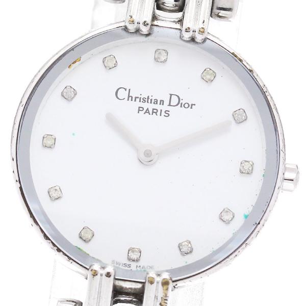 クリスチャンディオール Christian Dior D44-120 バギラ 12Pダイヤモンド クォーツ レディース _891338【ev20】 クリスチャンディオール Christian Dior D44-120 バギラ 12P