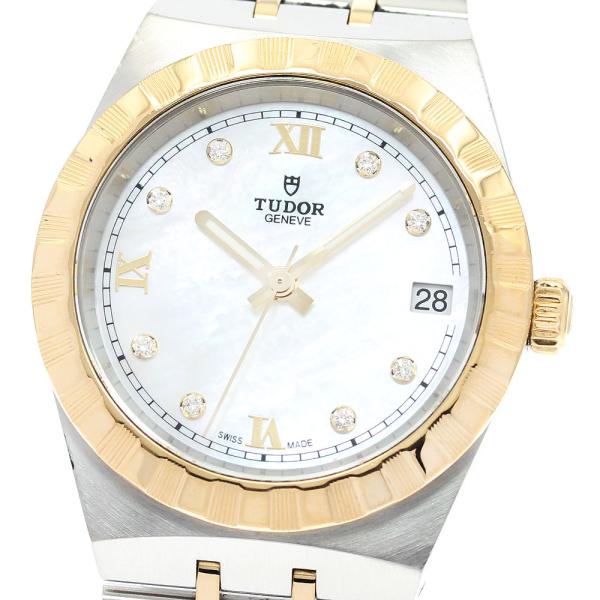 チュードル TUDOR 28403 ロイヤル デイト 8Pダイヤ 自動巻き ボーイズ 良品 _921859 TUDOR（チューダー） チュードル TUDOR 28403 ロイヤル デイト 8P