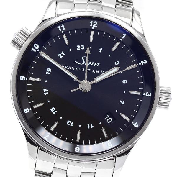 ジン Sinn 6060 ファイナンシャルウォッチ デイト デュアルタイム 自動巻き メンズ _893137 closer0510_893137