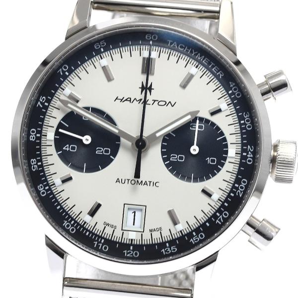 ハミルトン HAMILTON H384160 イントラマティック クロノグラフ 自動巻き メンズ 箱・保証書付き_896402【ev10】 HAMILTON（ハミルトン） HAMILTON H384160 イントラマティック クロノ