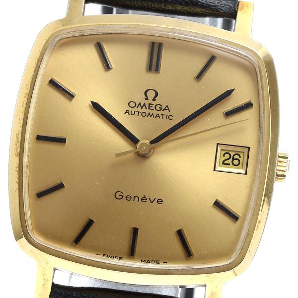 OMEGA オメガ MD162.0080 ジュネーブ デイト Cal.1012 スクエア