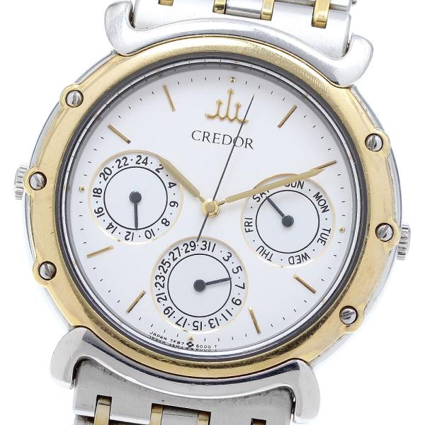 SEIKO（セイコー） SEIKO 7F87-6000 クレドール デイデイト クォーツ