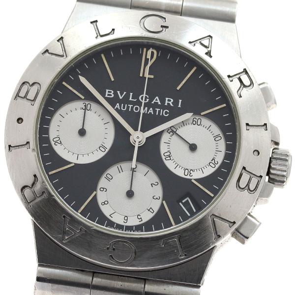 美品　BVLGARI/ブルガリ ディアゴノ クロノ CH35S 自動巻き BVLGARI ブルガリ CH35S ディアゴノ スポーツ クロノグラフ 自動