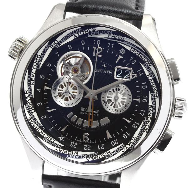 ゼニス ZENITH 03.0520.4037/22.C660 グランドクラス オープントラベラー マルチシティ 自動巻き メンズ 保証書付き_900811