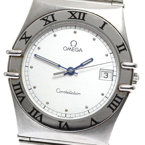 オメガΩOMEGA コンステレーションデイデイト稼働品QZホワイト文字盤