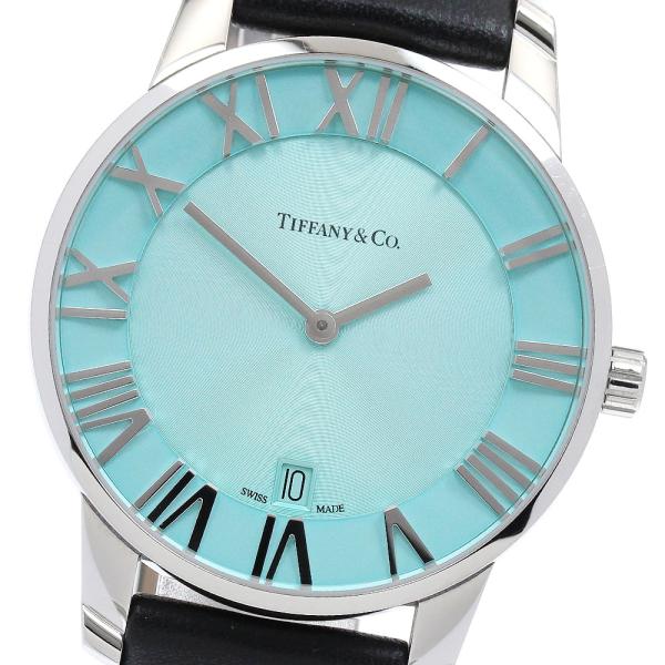 美品 ティファニー TIFFANY アトラスドーム デイト 腕時計 箱 F940 美品 ティファニー TIFFANY アトラスドーム デイト 腕時計 箱