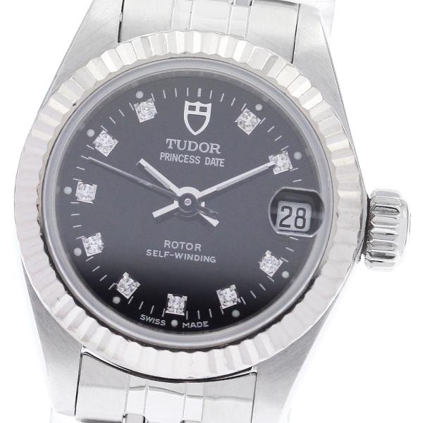 チュードル TUDOR 92514 プリンセスデイト 10Pダイヤ 自動巻き レディース 良品 保証書付き_921857 Tudor - チュードル TUDOR 92514 プリンセスデイト 10Pダイヤ 自動巻き