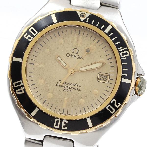OMEGA オメガ シーマスター200 デイト YGベゼル クォーツ メンズ  