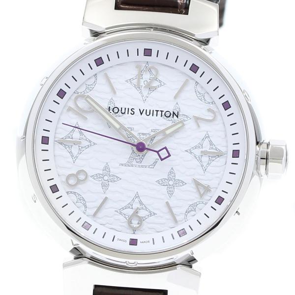 ルイ・ヴィトン LOUIS VUITTON QA116 タンブール モノグラム クォーツ レディース 美品 箱・保証書付き_905816 LOUIS VUITTON（ルイ・ヴィトン） LOUIS VUITTON QA116 タンブール