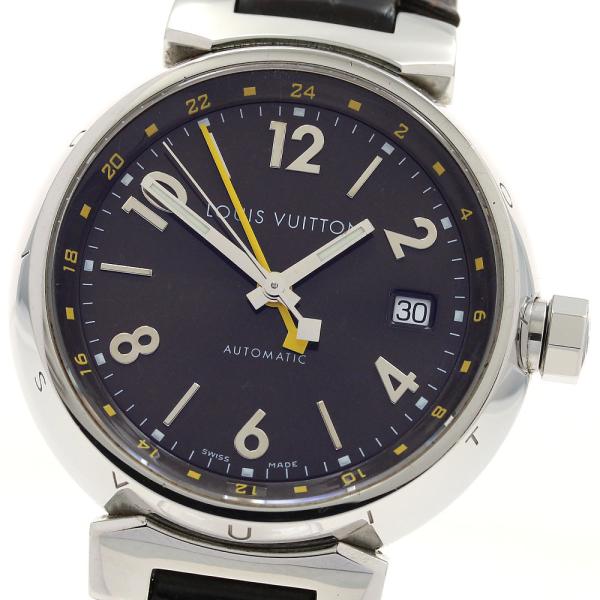 ルイ・ヴィトン LOUIS VUITTON Q1131 タンブール GMT デイト 自動巻き