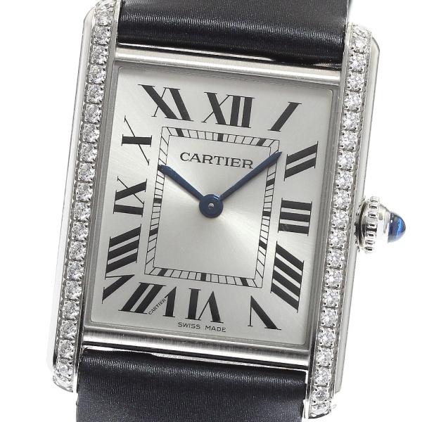 タンクマストドゥカルティエLM W4TA0017 クォーツ Cartier（カルティエ） CARTIER W4TA0017 タンクマストLM ダイヤベゼル