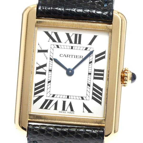 Cartier カルティエ CARTIER W1018755 タンクソロ SM K18YG レディース  