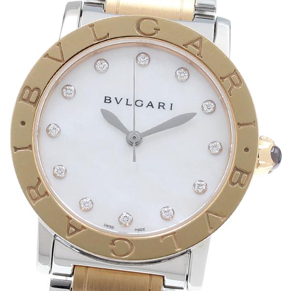 ブルガリ BVLGARI BBLP33SG ブルガリブルガリ 12Pダイヤ PGコンビ 自動巻き ボーイズ 箱・保証書付き_907727 closer0510_907727