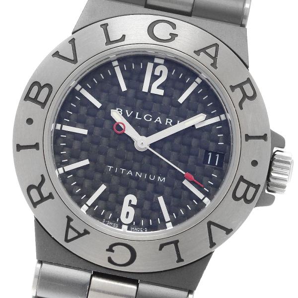 BVLGARI ブルガリ ディアゴノ チタニウム TI32TA クォーツ 動作品 BVLGARI（ブルガリ） BVLGARI TI32TA ディアゴノ チタニウム ブラック