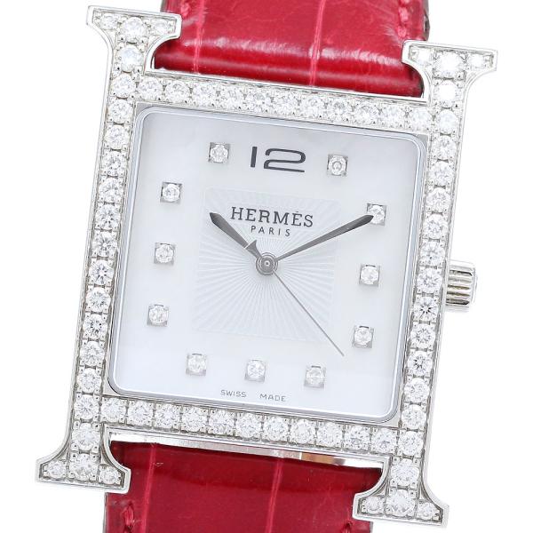 HERMES（エルメス） HERMES HH1.830 Hウォッチ ダイヤベゼル シェル
