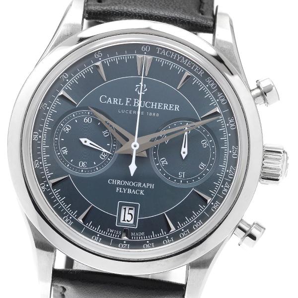 カール F.ブヘラ CARL F.BUCHERER 00.10919.08.93.98 マネロ フライバック デイト クロノグラフ 自動巻き メンズ 美品 保証書付き_968921 カール F. ブヘラ（CARL F. BUCHERER） カール F.ブヘラ CARL F
