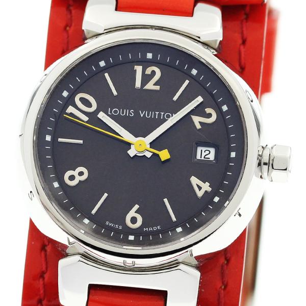 LOUIS VUITTON ルイ・ヴィトン Q1211 タンブール デイト クォーツ  