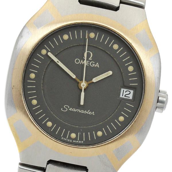 OMEGA オメガ シーマスター ポラリス デイト クォーツ メンズ _916679  