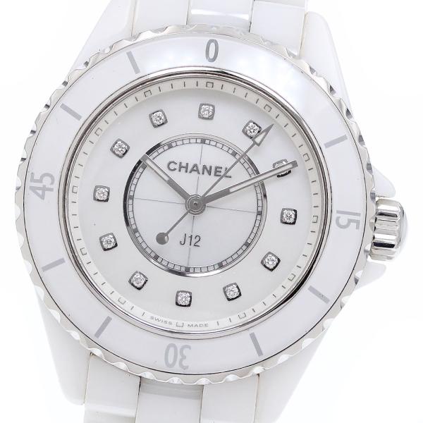 CHANEL（シャネル） CHANEL H5704 J12 白セラミック 12Pダイヤ