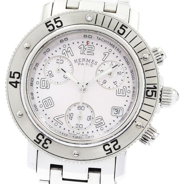 エルメス クリッパー ダイバー CL2.310 クロノグラフ レディース HERMES（エルメス） 訳あり HERMES CL2.310 クリッパーダイバー クロノ