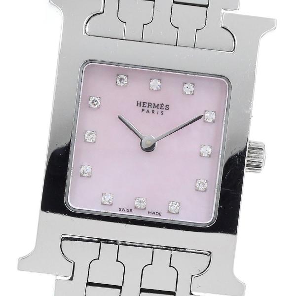 エルメス HERMES HH1.210 Hウォッチ 12Pダイヤ クォーツ レディース _917392 HERMES（エルメス） HERMES HH1.210 Hウォッチ 12Pダイヤ クォーツ