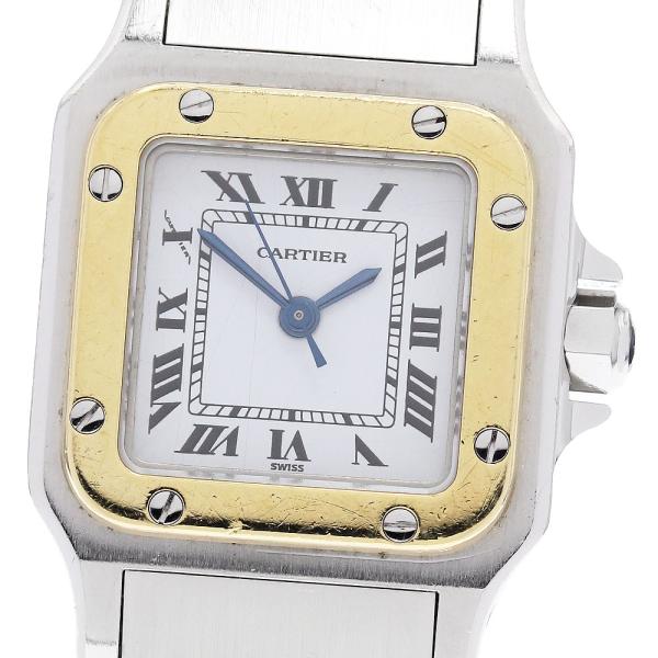 Cartier（カルティエ） 訳あり サントスガルべSM YGコンビ ゴドロン