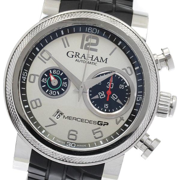 グラハム GRAHAM 2MEAS.S01A シルバーストーン メルセデスGP トラックマスター デイト クロノグラフ 自動巻き メンズ _931674 GRAHAM（グラハム） GRAHAM 2MEAS.S01A シルバーストーン メルセデスGP