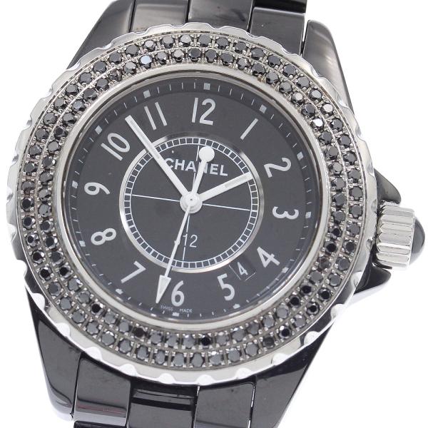 CHANEL（シャネル） CHANEL H0682 J12 黒セラミック アフターダイヤ