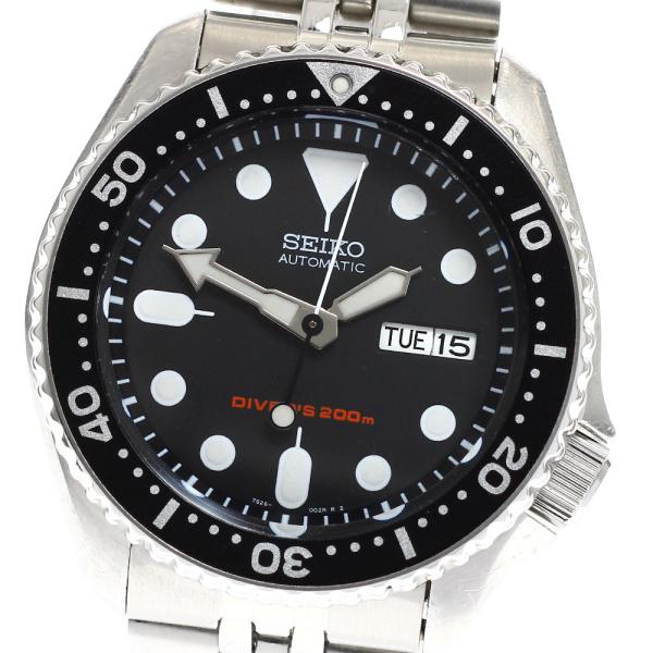 【人気モデル】SEIKO DIVER ブラックボーイ ⭐︎ 7S26-0020 SEIKO 7S26-0020 SKX007 Black Boy Divers Watch AT 200m From JAPAN