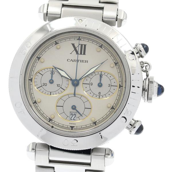 カルティエ CARTIER W31004H3 パシャ38mm クロノグラフ クォーツ メンズ _934006 Cartier（カルティエ） CARTIER W31004H3 パシャ38mm クロノグラフ