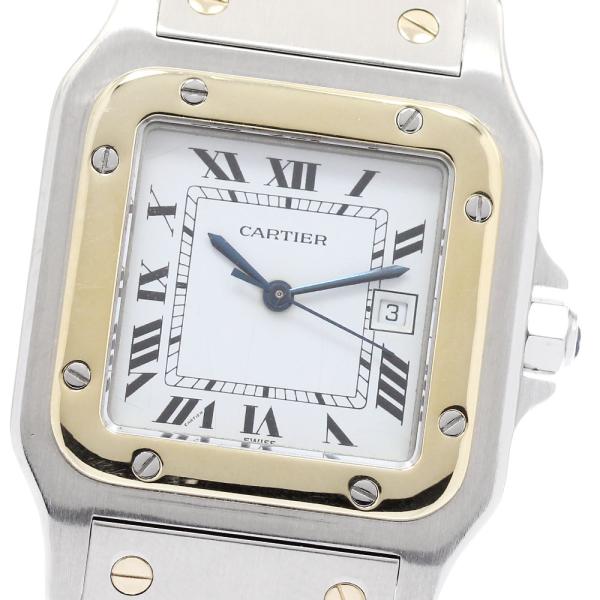 Cartier カルティエ サントスガルベ LM 自動巻き メンズ 腕時計 Cartier（カルティエ） 訳あり サントスガルベLM デイト 自動巻き