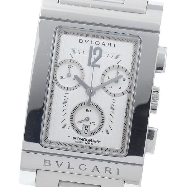 ブルガリ BVLGARI RTC49S レッタンゴロ クロノグラフ腕時計 BVLGARI（ブルガリ） BVLGARI RTC49S レッタンゴロ デイト クロノ