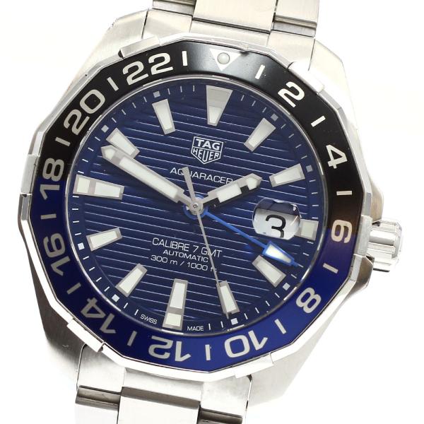 タグホイヤー TAG HEUER WAY201T.BA0927 アクアレーサー キャリバー7 GMT 自動巻き メンズ 箱・保証書付き_935951