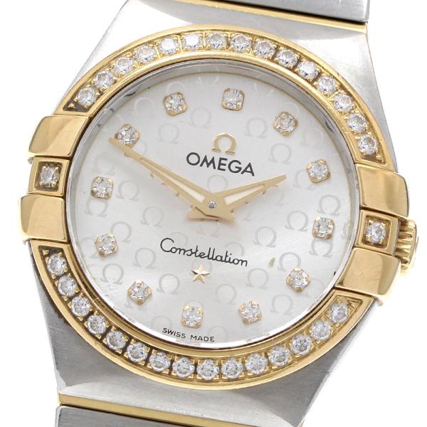オメガ OMEGA 123.25.27.60.52.002 コンステレーションブラッシュ ダイヤベゼル 12P クォーツ レディース _936082