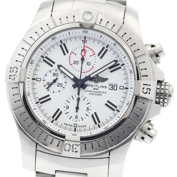 ブライトリング BREITLING A13375 スーパーアベンジャー クロノグラフ48 デイト クロノグラフ 自動巻き メンズ 良品 箱・保証書付き_968018 ブライトリング（BREITLING） BREITLING A13375 スーパーアベンジャー