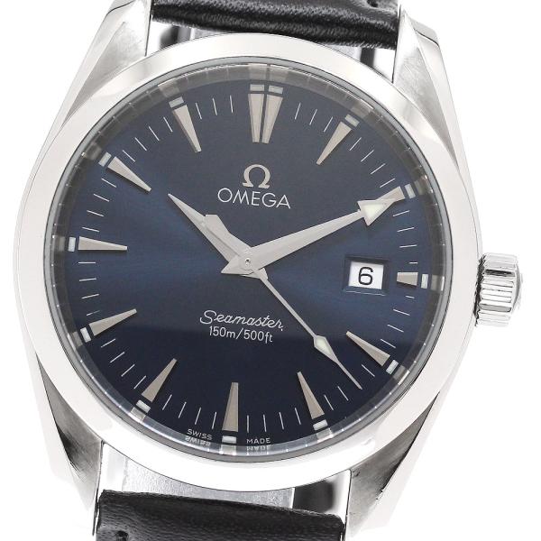 OMEGA オメガ ウォッチ シーマスター アクアテラ 2518.80 腕時計_x000D_
 ステンレス ネイビー クオーツ ネイビー文字盤 メンズ【中古】【430】 OMEGA（オメガ） OMEGA 2518.80 シーマスター アクアテラ デイト