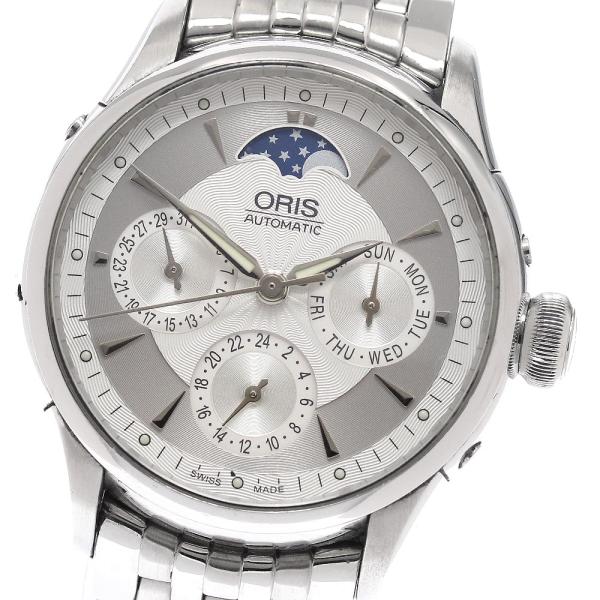 と*こ様 ORIS 自動巻き腕時計 ムーンフェイズ ORIS（オリス） ORIS 7606 アートリエ コンプリケーション ムーン