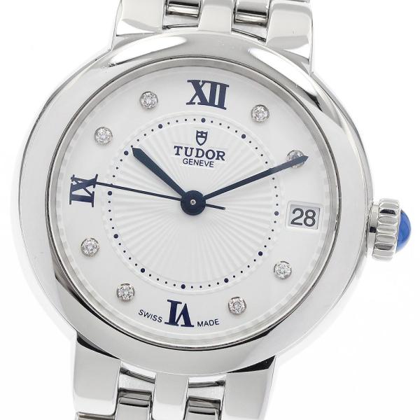 チュードル TUDOR 35800 クレア ドゥ ローズ 8Pダイヤ デイト 自動巻き ボーイズ 良品 保証書付き_939004 TUDOR（チューダー） チュードル TUDOR 35800 クレア ドゥ ローズ 8P