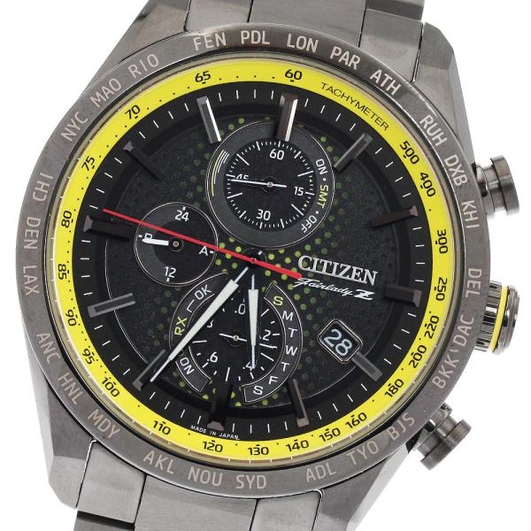 シチズン CITIZEN AT8185-89E/H804-T027679 アテッサ NISSAN FAIRLADY Z コラボ 限定1700本 ソーラー電波 メンズ 美品 箱・保証書付_939410 CITIZEN（シチズン） CITIZEN AT8185-89E/H804-T027679 アテッサ