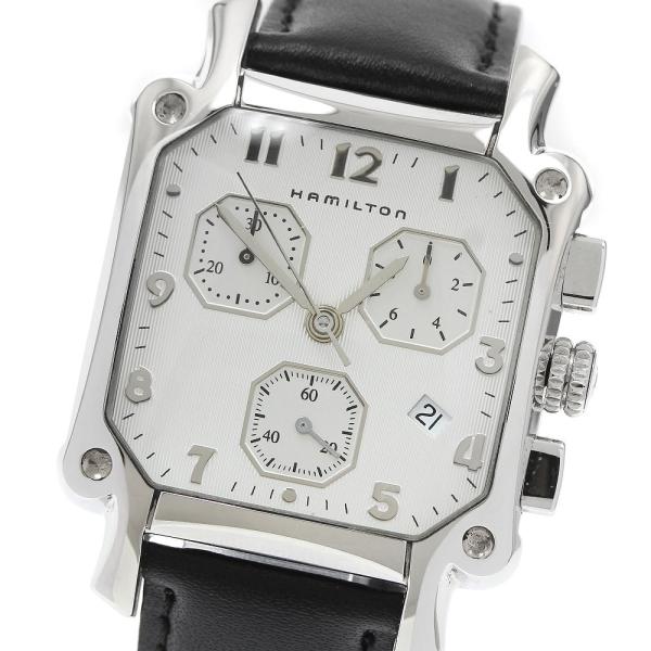 訳あり ハミルトン HAMILTON H194120 ロイド クロノグラフ デイト クォーツ メンズ 箱・保証書付き_939945