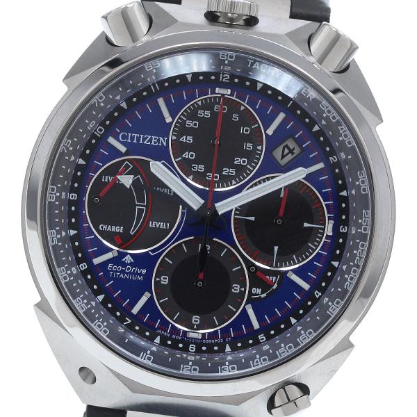 シチズン CITIZEN AV0088-01L/E210-A105L01 プロマスター エコドライブ クロノグラフ ソーラー メンズ 極美品 _940282 closer0510_940282