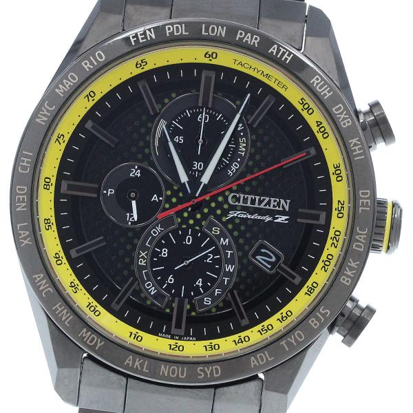 シチズン CITIZEN AT8185-89E アテッサ ACTライン 日産 世界限定1700本 エコドライブ ソーラー電波 メンズ 良品 箱・保証書付き_941852 CITIZEN（シチズン） CITIZEN AT8185-89E アテッサ ACTライン 日産