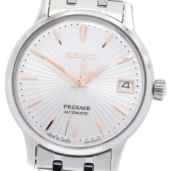 セイコー SEIKO SRP855J1/4R35-02T0 プレサージュ カクテルタイム スプリッツァー デイト 自動巻き ボーイズ 美品 箱・保証書付き_943109 SEIKO（セイコー） SEIKO SRP855J1/4R35-02T0 プレサージュ カクテル