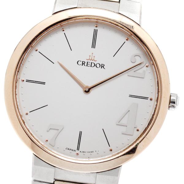 セイコー SEIKO GCAT992/8J80-0AJ0 クレドール ノード PGベゼル クォーツ メンズ _945442 SEIKO（セイコー） SEIKO GCAT992/8J80-0AJ0 クレドール ノード PG
