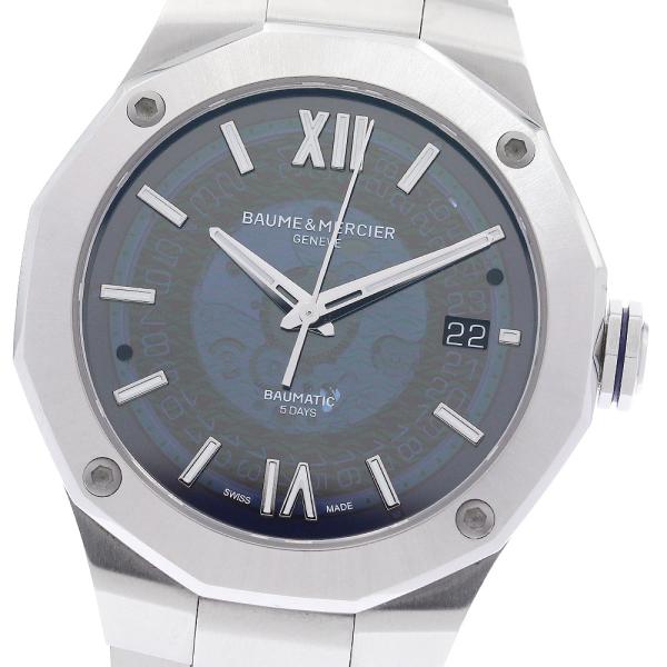 ボーム＆メルシェ Baume & Mercier 65899/M0A10616 リビエラ ボーマティック デイト 自動巻き メンズ 美品 保証書付き_962163 BAUME&MERCIER（ボーム&メルシエ） ボーム＆メルシェ Baume & Mercier