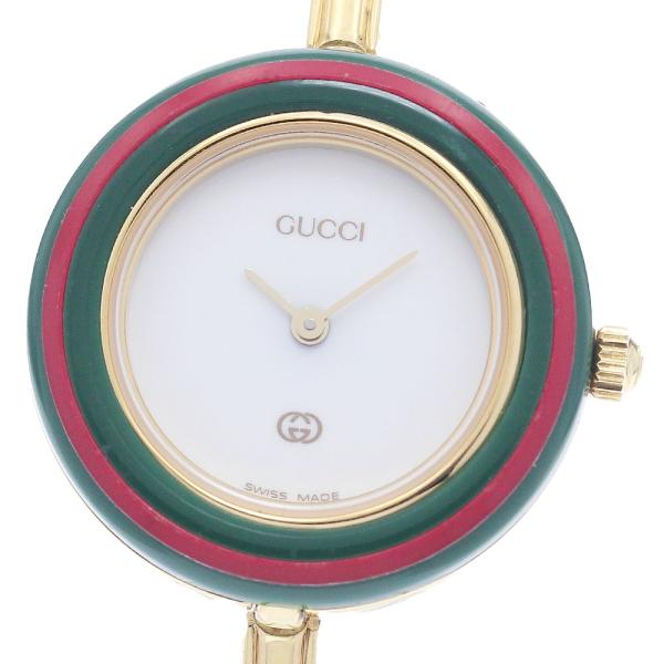 GUCCI（グッチ） GUCCI 1100-L チェンジベゼル クォーツ レディース 内