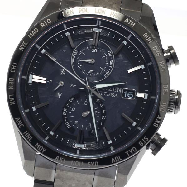 シチズン CITIZEN AT8287-62E/H800-A1CN20C アテッサ ACT Line HAKUTO-R ソーラー電波 メンズ 美品 箱付き_949151 CITIZEN（シチズン） CITIZEN AT8287-62E/H800-A1CN20C アテッサ ACT
